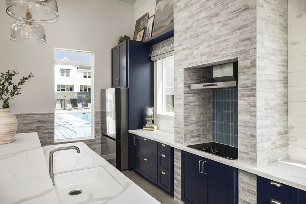 bathroom at Finley at Baseline Apartments