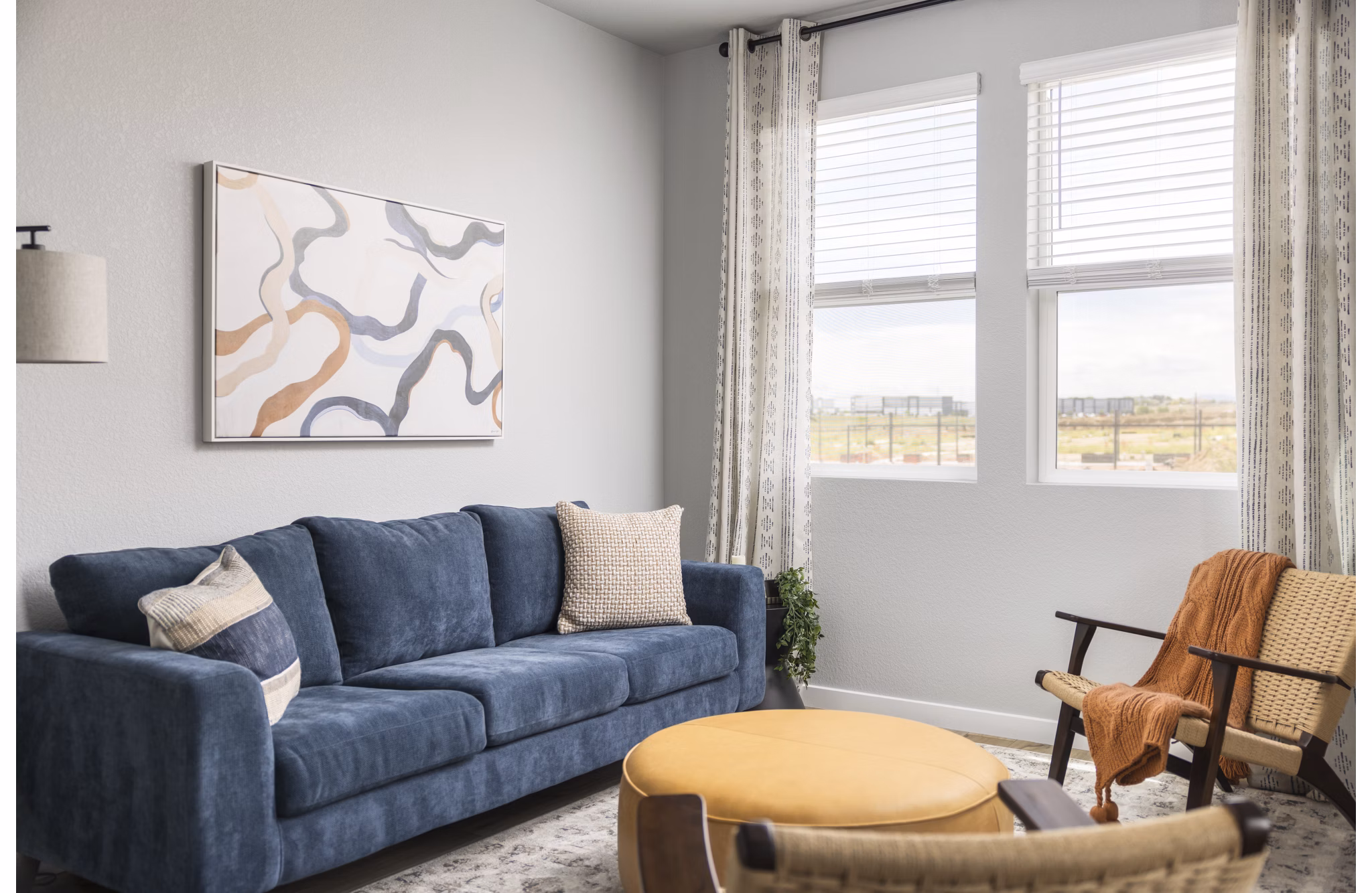 living room at Finley at Baseline Apartments