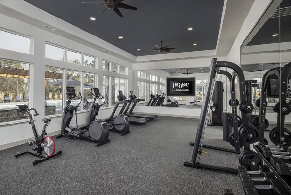 fitness center at Prose Columbus Apartments
