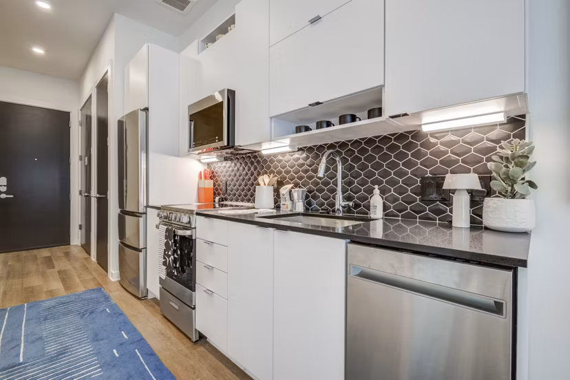 kitchen at The District Apartments