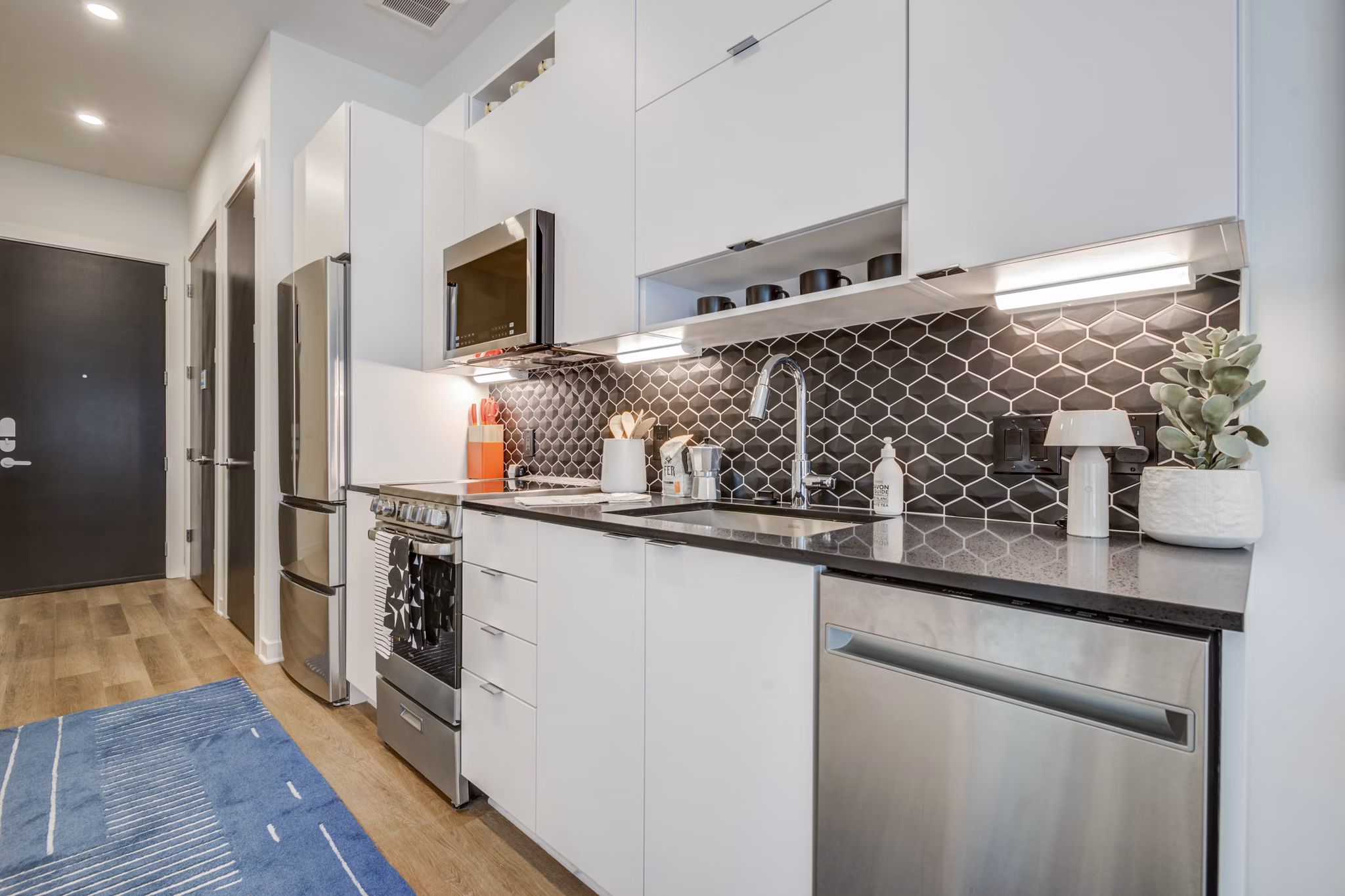 kitchen at The District Apartments