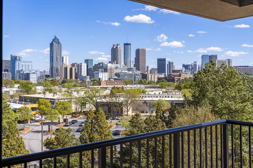 The Grace Residences: Scenic patio with modern seating in luxury apartments