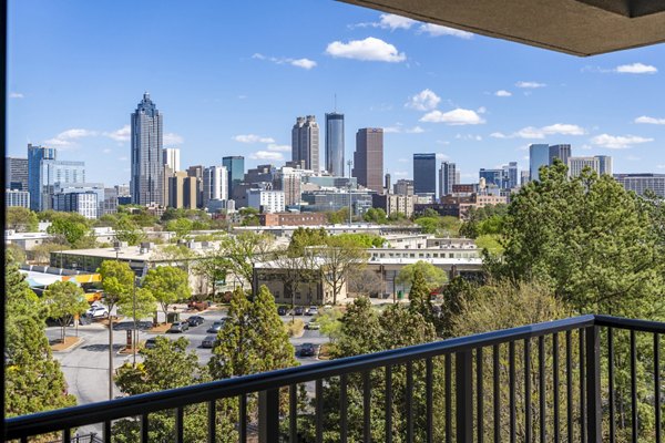 The Grace Residences: Scenic patio with modern seating in luxury apartments