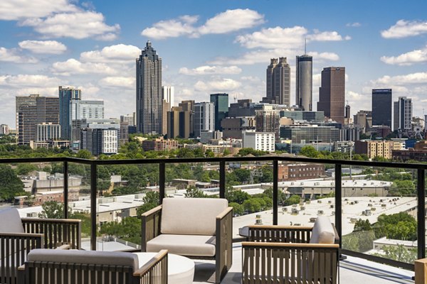 Scenic balcony with stylish furniture at The Grace Residences, perfect for relaxation and enjoying views