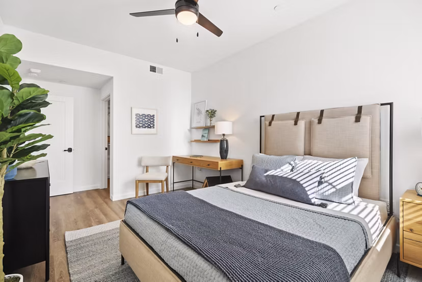 bedroom at Haven at Deer Creek Apartments
