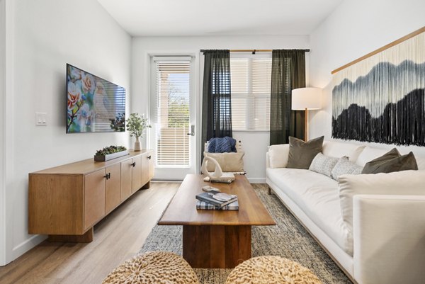 living room at Haven at Deer Creek Apartments 