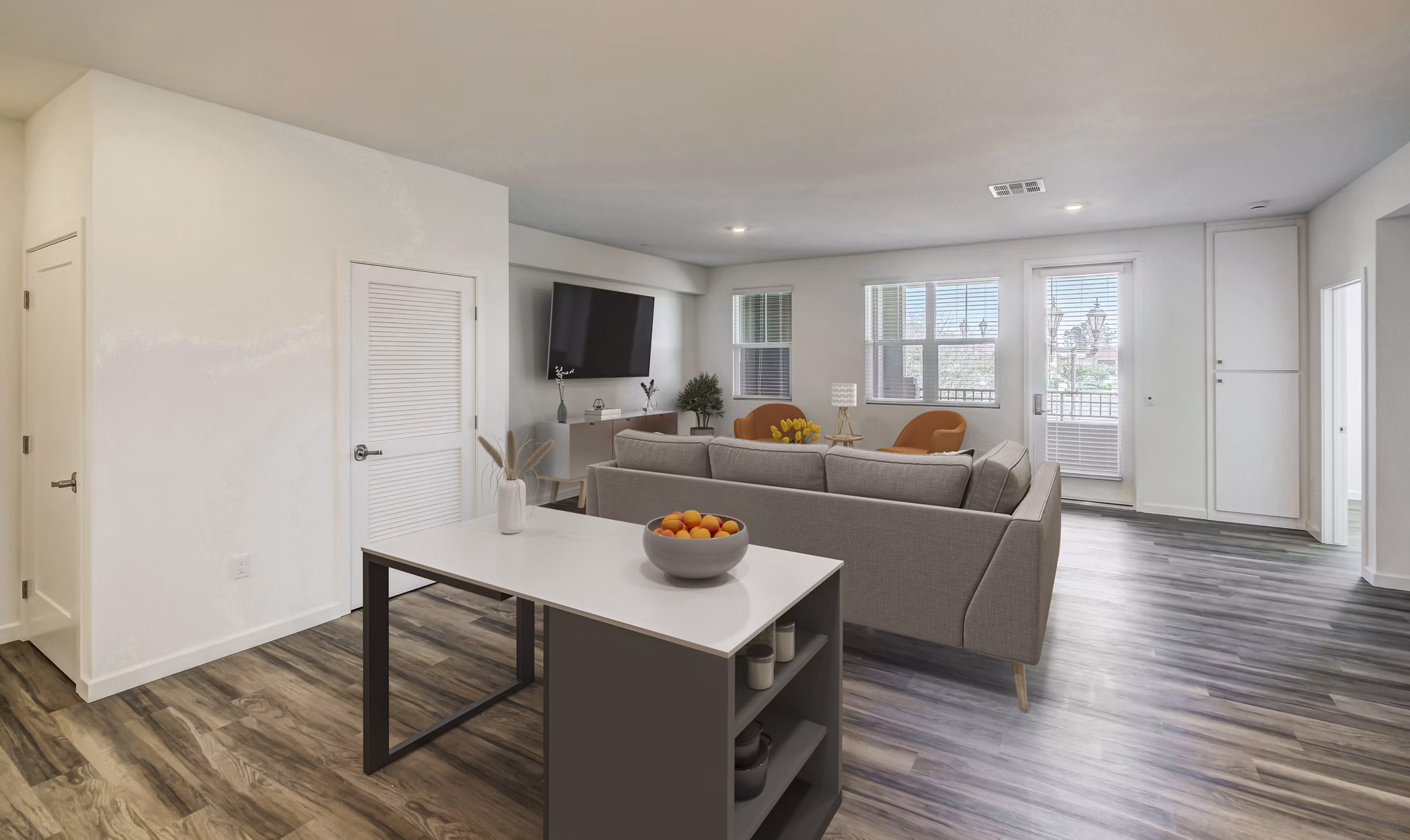 living room at Haven at Deer Creek Apartments