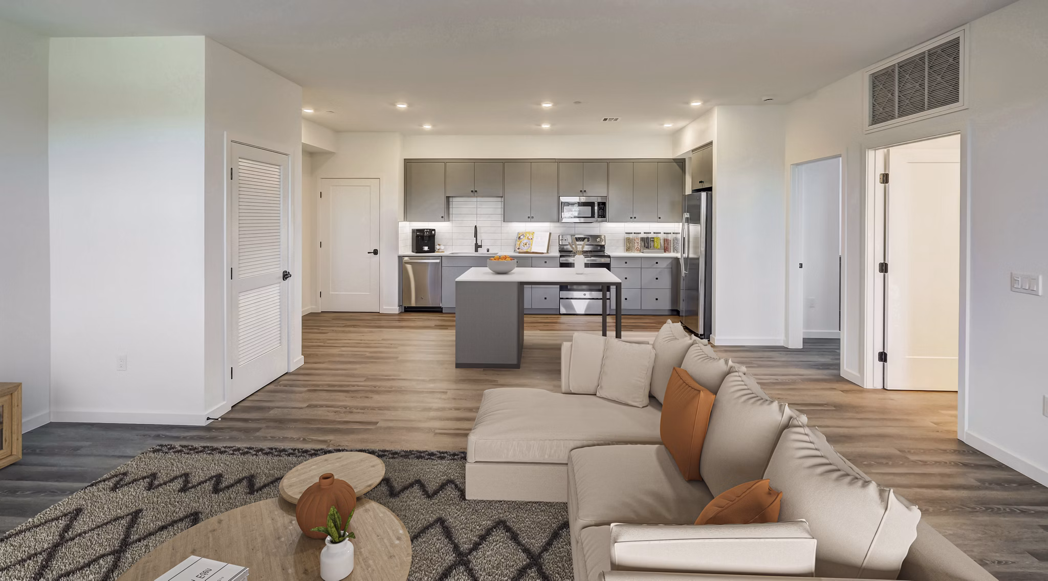 living room at Haven at Deer Creek Apartments