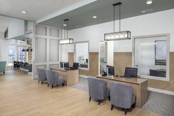Clubhouse featuring modern amenities at Prose LaGrange Apartments in a luxurious community