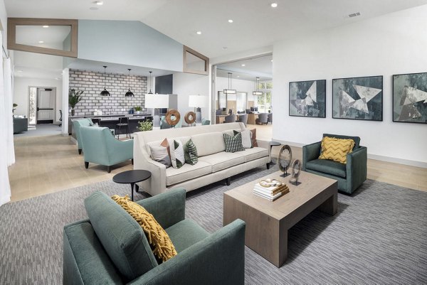 Stylish clubhouse with modern decor at Prose LaGrange Apartments