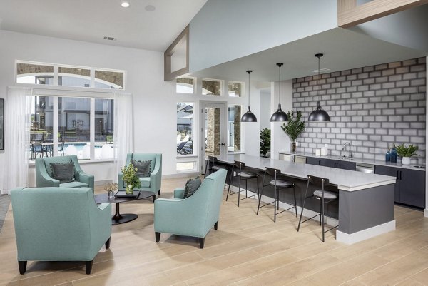 Clubhouse at Prose LaGrange Apartments: Modern design with comfortable seating and community spaces for residents to enjoy