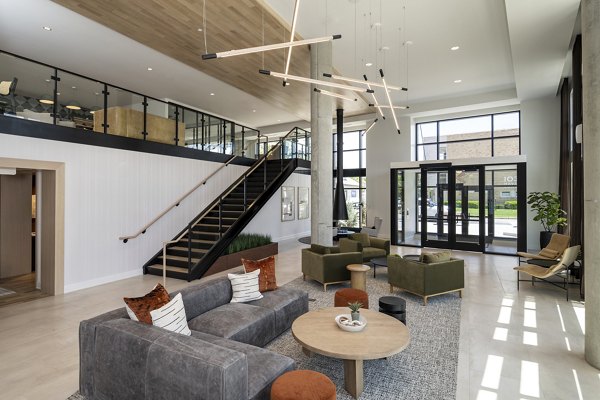 Clubhouse featuring modern design elements at Vyne on Haven Apartments