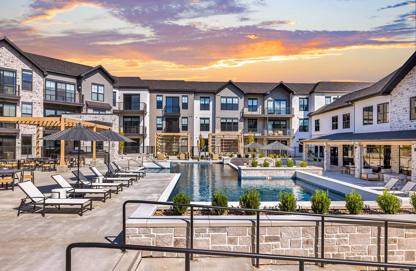 pool at The Fieldston of Fairway Apartments