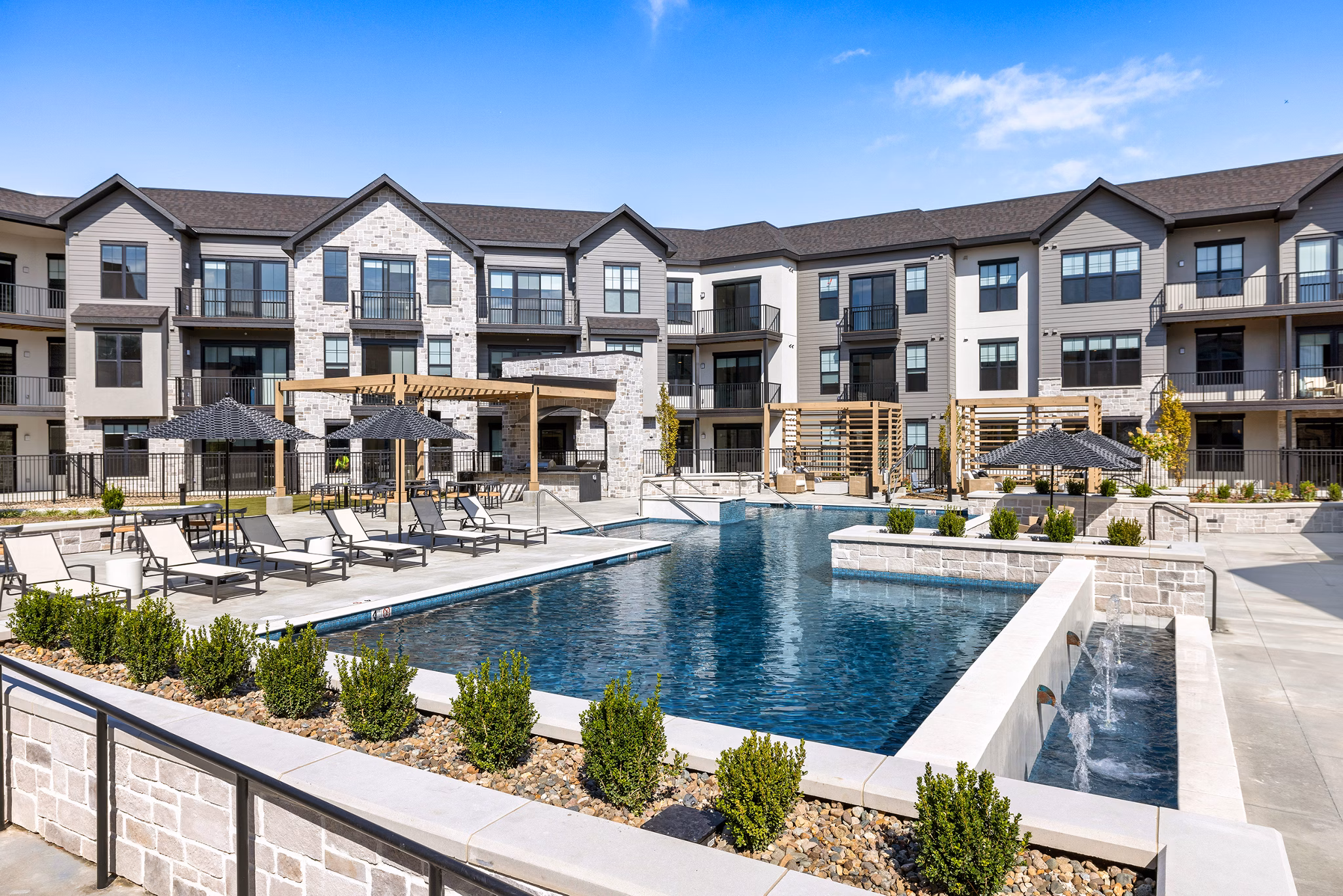 pool at The Fieldston of Fairway Apartments