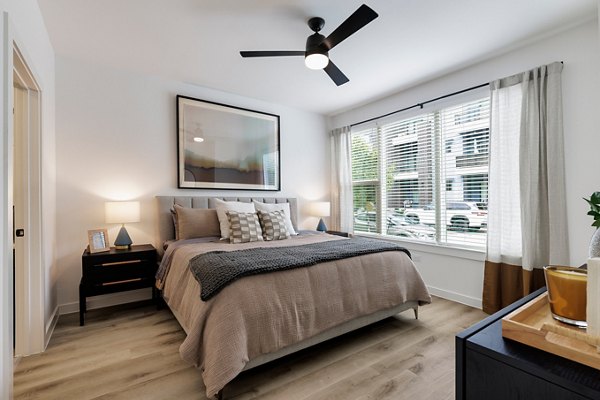 bedroom at Rivette Tower Apartments