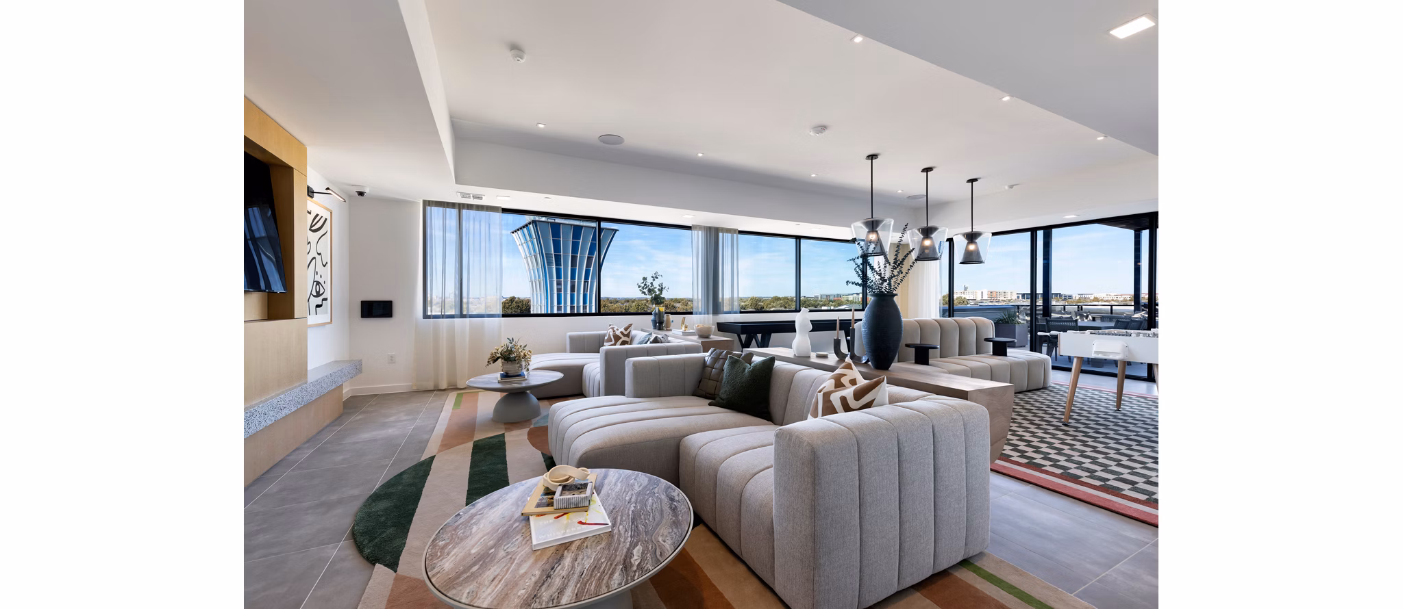 clubhouse at Rivette Tower Apartments
