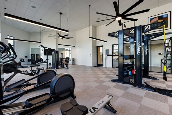 fitness center at Rivette Tower Apartments 