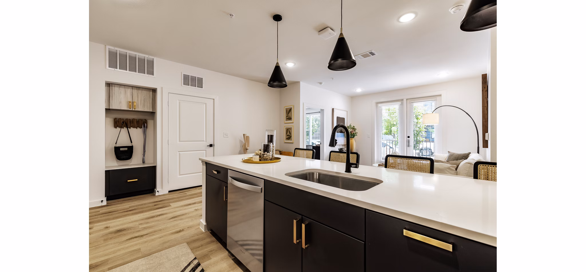 kitchen at Rivette Tower Apartments