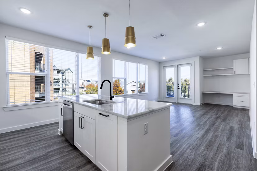 kitchen at Rivette Tower Apartments