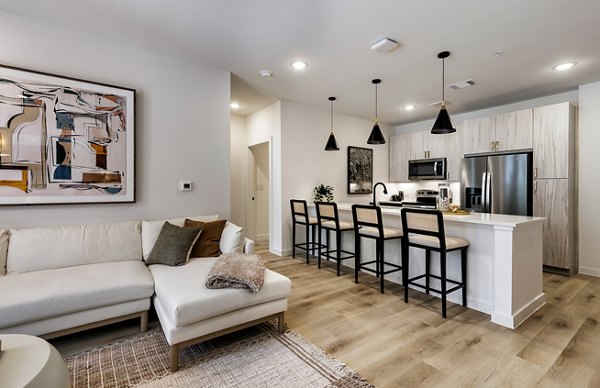 living room at Rivette Tower Apartments
