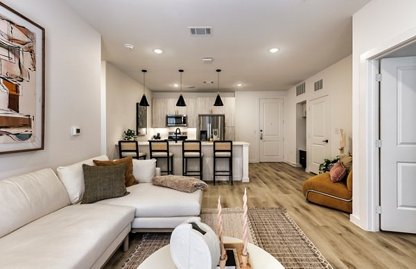 living room at Rivette Tower Apartments