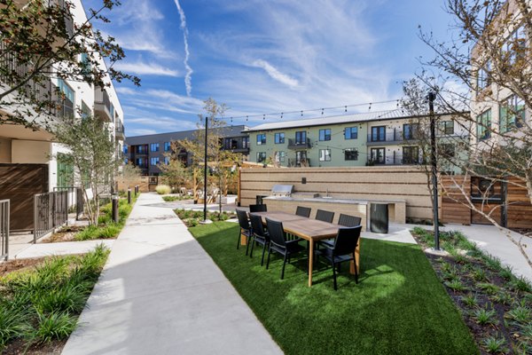 grill area at Rivette Tower Apartments