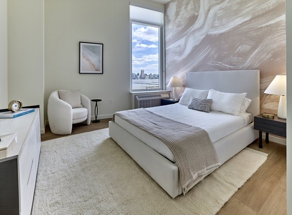 bedroom at Hoboken Point Apartments