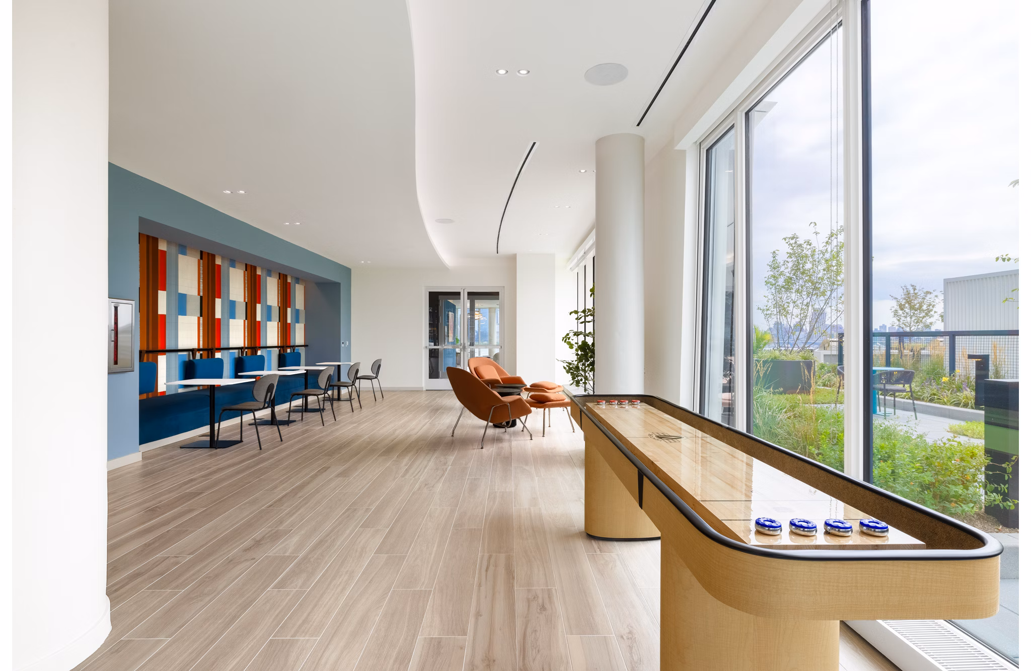 game room at Hoboken Point Apartments