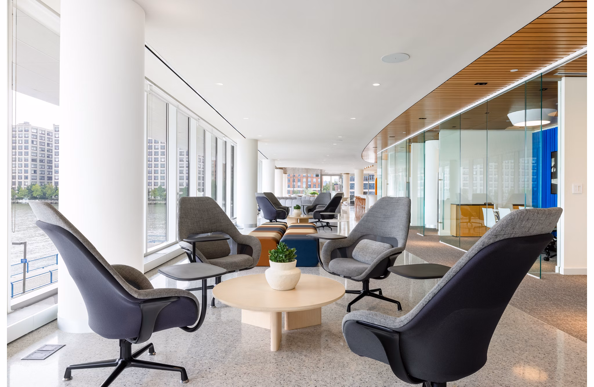 home office at Hoboken Point Apartments