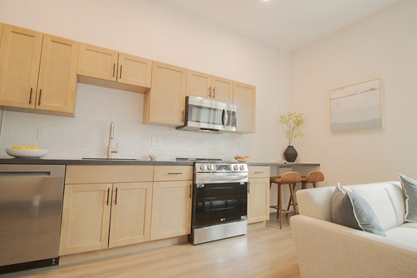 kitchen at Hoboken Point Apartments