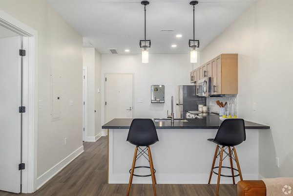 kitchen at Hoboken Point Apartments