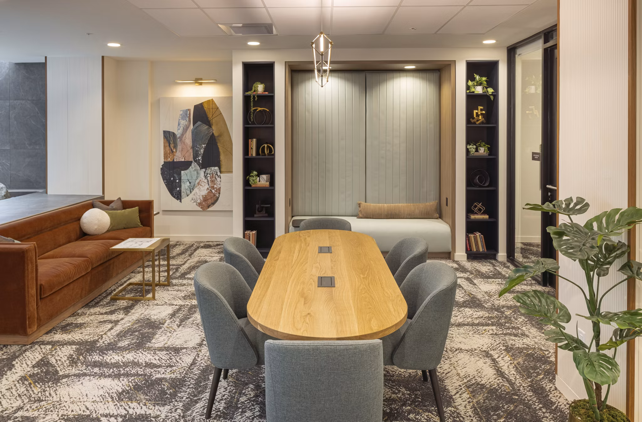 Modern meeting facility with advanced tech at Broadstone Savoie Apartments