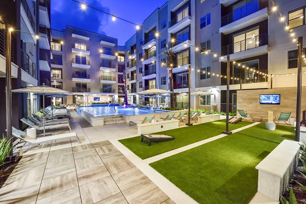 pool and recreational area at Alta Washington Apartments