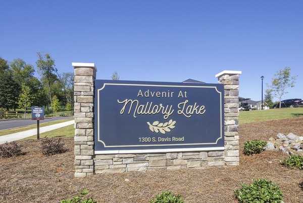 signage at Advenir at Mallory Lake Apartments