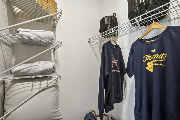 closet at Advenir at Mallory Lake Apartments