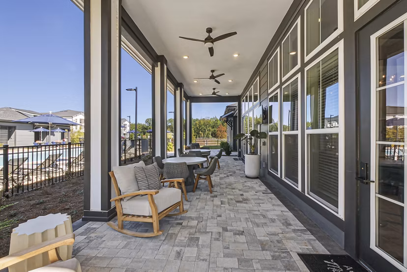 patio at Advenir at Mallory Lake Apartments