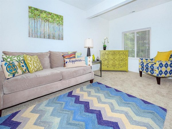 living room at The Retreat Northwest Apartments