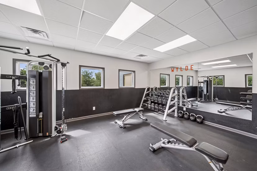 fitness center at Wylde at Eagle Creek