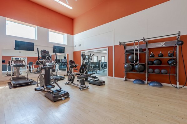 State-of-the-art fitness center with modern exercise equipment at Wylde at Eagle Creek Apartments