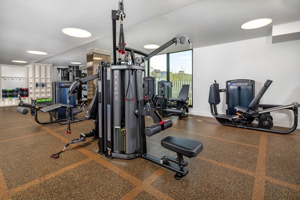 fitness center at Park East Apartments