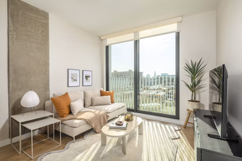 living room at Park East Apartments