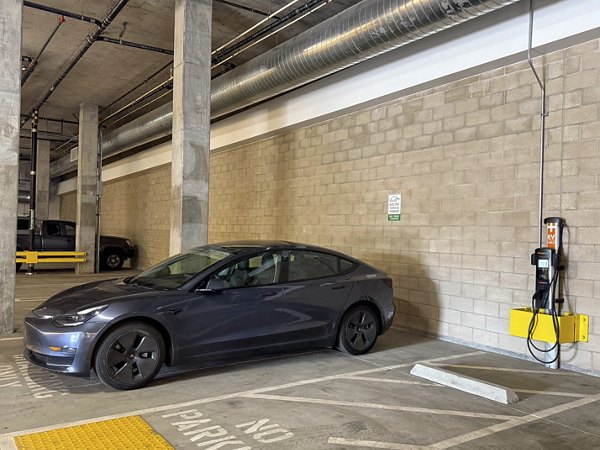 Car Charging Station at Park East Apartments