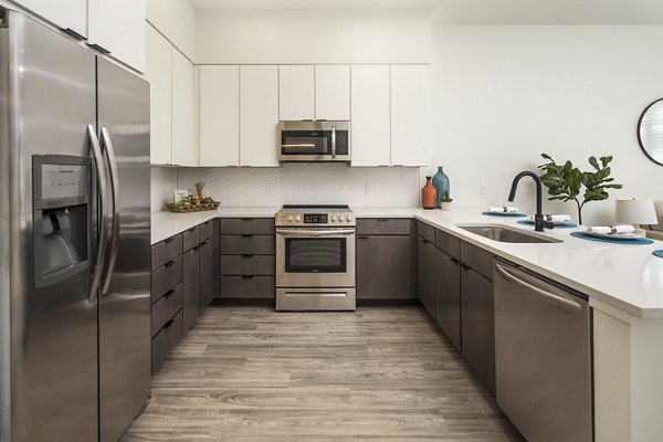 kitchen at Clovis Point Apartments