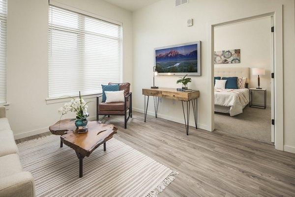 living room at Clovis Point Apartments