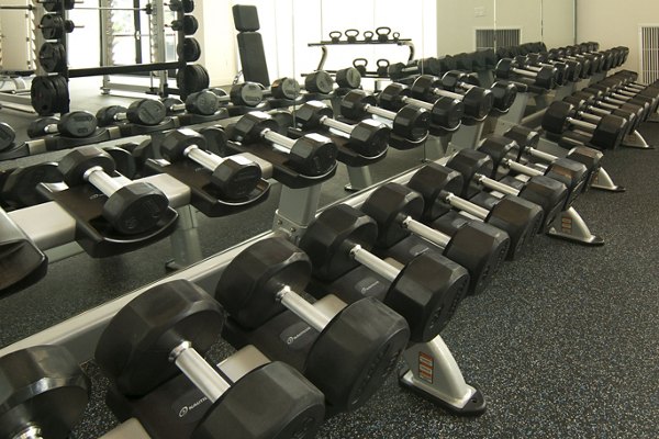 fitness center at Cycle Apartments