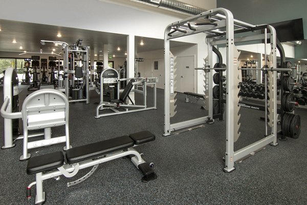 fitness center at Cycle Apartments