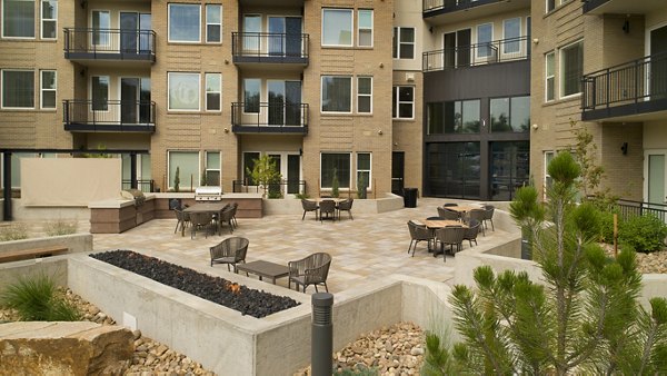 fire pit at Cycle Apartments