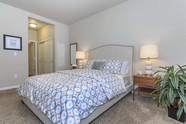 bedroom at Outlook at Pilot Butte Apartments