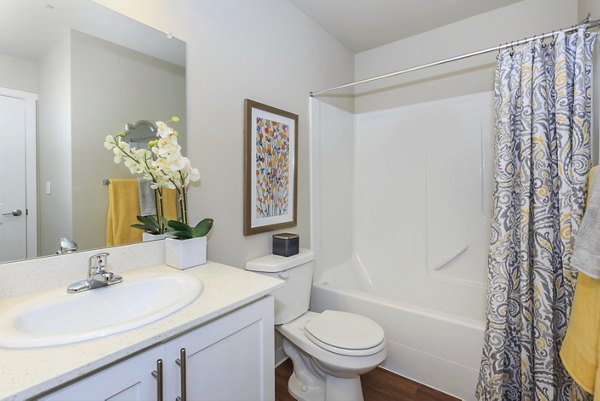bathroom at Outlook at Pilot Butte Apartments