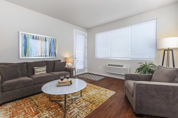 living room at Outlook at Pilot Butte Apartments